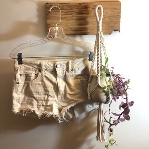 White American eagle shorts.